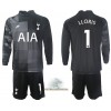 Officiële Voetbalshirt + Korte Broek Doelman Tottenham Hotspur Hugo Lloris 1 Uit 2021-22 Lange Mouw - Kids